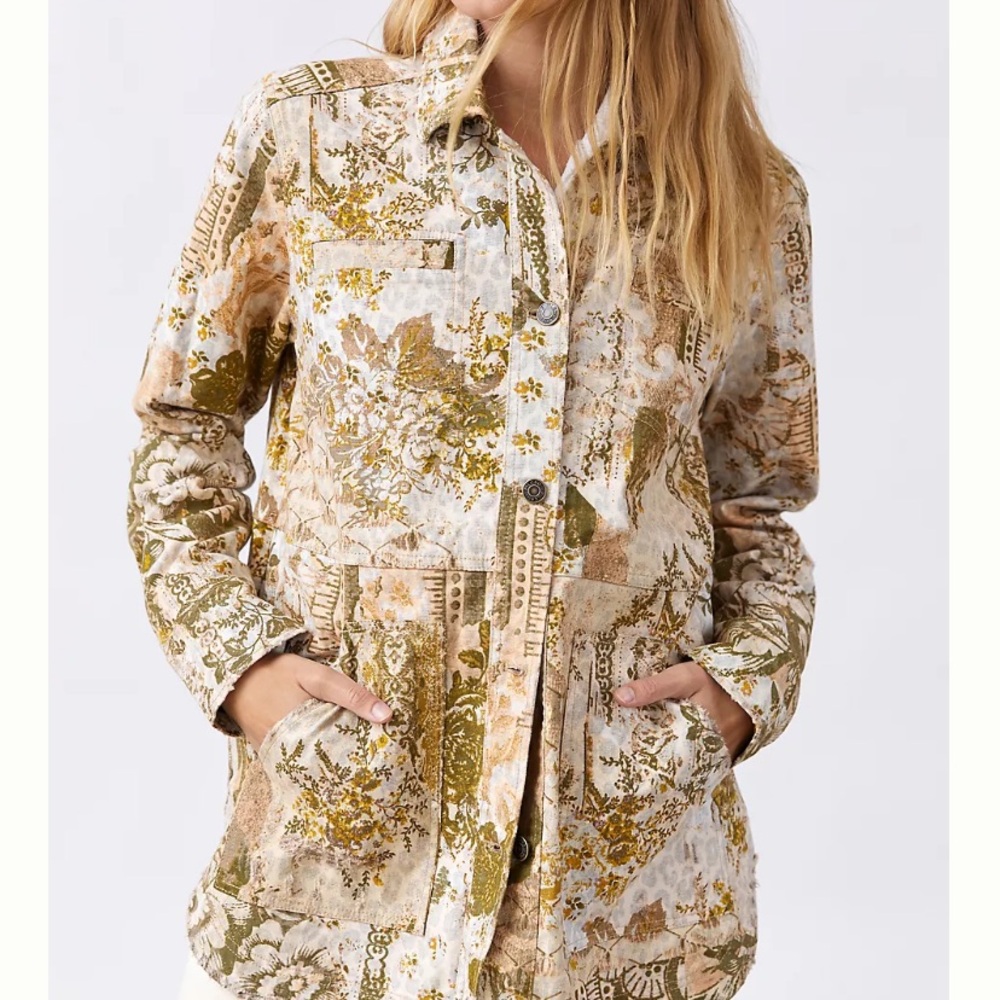 Anthropologie Pilcro The Fielder Denim Shirt Jacket